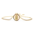 Adjustable Our Lady of Guadalupe bracelet with shell inlay and colorful cubic zirconia - Multicolor Guadalupe Virgin Mary
