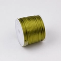 Cordoncino professionale in seta coreana verde oliva da 1,5 mm per tessitura gioielli - Verde Militare Chiaro