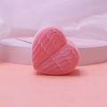Joyero rosa en forma de corazón con alas de ángel en terciopelo para anillos - Rosa (Para un Solo Anillo y Collar)