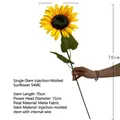 Artificial sunflower 70cm stem with 15cm fabric flower head for home floral decor - SJ-Z54MC Large Single (15cm Diameter)