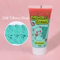 50ml Tiffany Blue simulation cream glue for DIY crafts with 3D spiral texture detail - 50g + 1 Nozzle / 28# Tiffany Blue