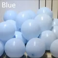 Light blue macaron latex balloons in a decorative cluster for party birthday events - 18 Inch/9g/10 Pieces / Macaron Blue