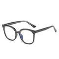 Occhiali quadrati TR90 alla moda con lenti anti-luce blu in nero e marrone - Nero Caffè