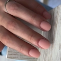 Short matte pink press on nails with velvet finish and minimalist silver diamond ring - Matte Dusty Rose (JP3183)