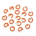 Anellini aperti arancione brillante per gioielli fai-da-te e creazione di collane - Rosso-arancio (anello Aperto)