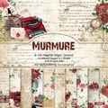 Retro 6-inch scrapbook paper pad with 12 vintage designs for DIY album crafts - 22029 24 Images