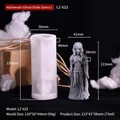 Ghost bride silicone mold for DIY Halloween candles and resin crafts with measurements - LZ-623