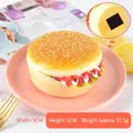 Realistic fake PU burger fridge magnet with magnetic bottom, size 9x6cm for kitchen decor - Oatmeal Style / Fridge Magnet Style