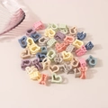 Pastel heart hair claws in matte plastic, colorful mini clip assortment for styling - Heart Style / Bulk Packaging / Macaron Series
