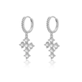 Argent Pave Croix 2