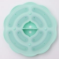 Tapis vapeur en silicone vert clair à bord ondulé pour la cuisine de bébé - Petite saucisse ronde / Vert