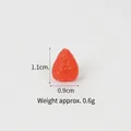 Miniatura de fresa en resina para manualidades DIY de 1.1cm por 0.9cm y 0.6g - Fresa Mediana / 1.1cm / Rojo Transparente