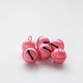 Pink painted metal pet bells 17mm for DIY crafts and Christmas ornament accessories - Deep Pink