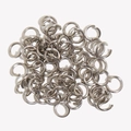 Bulk silver stainless steel jump rings for handmade DIY jewelry making connectors - 0.6*4MM Open Jump Rings - Steel - 50Pcs