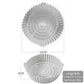Tappetino in silicone grigio per friggitrice ad aria da 19cm con base interna ondulata - Gen 1 Grigio Chiaro 22cm