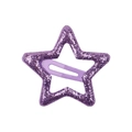 Glitzernde lila Haarspange in Sternform für Mädchen und Kinder Haarstyling Zubehör - Lila Glitzer (3)