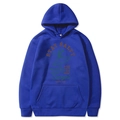 Royalblauer Stay Salty Hoodie mit Vintage-Cowgirl-Grafikdruck in bequemer Passform - S / Oberteile / Blau