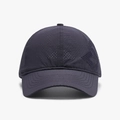 Dark grey quick-dry mesh cap with laser-cut ventilation and side embroidery - Adjustable / Navy Blue(25A378)