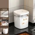 Récipient hermétique de 2,4L pour farine avec couvercle à poignée et joint silicone - Pot Scellé 1.2kg