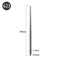 30mm length solid G23 titanium insertion taper tool with 1.2mm to 0.9mm thread size - G23 Titanium-Internal Thread 0.9mm Thickness 1.2mm
