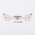 Metallic bronze freckle tattoo sticker with star patterns for face makeup QBLT-004 - QBLT-004 Bronze