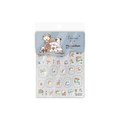 Adesivi per nail art olografici effetto conchiglia con simpatici cani e ragazza - Stile Illustrazione Cane Irisato (MiC-14)