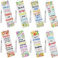 Set di 8 segnalibri fai-da-te 5D diamond painting con mandala floreale e nappe bianche - SQ-80 (Versetti Biblici & Floreale - Set da 8) / Set da 8 (Materiali multipli opzionali)