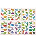 Set of 10 waterproof dinosaur cartoon temporary tattoo stickers for kids featuring T-Rex - Dinosaur B2 Series