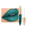 Lucidalabbra Pudaier opaco metallizzato tonalità 12# con riflessi verde pavone - 12# Teal Scuro Glitter