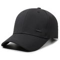 Klassische schwarze Baseballkappe mit strukturierten Panels und Daria-Metallemblem - Einheitsgröße / Grau