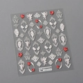 Adesivi per unghie 5D a rilievo angelo barocco con Cupido e rose stile TS-4020 - Stile Rilievo Angelo Barocco (TS-4020)