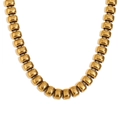 Collana a maglie rettangolari in acciaio inossidabile placcato oro 18K con finitura opaca - Collana A Maglie Flessibili Bean / Oro