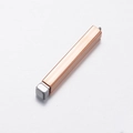 Pendente minimalista in acciaio inossidabile bicolore oro rosa e argento lucido - Oro Rosa & Acciaio
