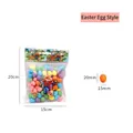 Assorted colorful Easter foam eggs in a bulk bag for festive decoration and crafts - Egg Style (90 Packs) / 20mmx15mm