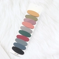 Set of 10 matte oval BB hair clips in Morandi colors displayed on white card - Matte Texture BB Hair Clips 10Pcs Set (E6)