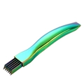 Rainbow finish stainless steel multi-blade scallion shredder with ergonomic handle - AB Color