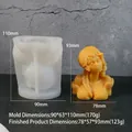 DIY female goddess candle mold with finished bust dimensions and weight details - Czech Girl