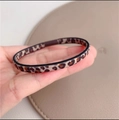 Elastic leopard print hair tie with seamless design for high ponytail styling - Leopard Style