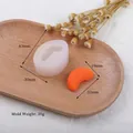 Silicone citrus slice mold for DIY aromatherapy candles and handmade soaps - D41 Single Orange Slice