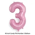 Número 3 Rosa Caramelo