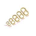 Goldene S-Haken aus Edelstahl in fünf Größen für DIY-Schmuck und Kettenverbindungen - 6.5*11mm / Gold