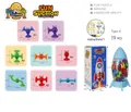 Educational suction cup building block set 19 pieces with rocket storage container - 19 Pcs Large Bee Set + Rocket Bottle + Color Box