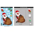 Christmas window decals with Santa Claus snowflake stickers and dimensions 20x30cm - Happy New Year Santa Style