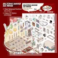 3D Shaved Ice House DIY scenery sticker set with PET material and background card - Simno 5.0 Shaved Ice House