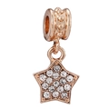 Breloque étoile attrape-rêves en or rose sertie de zircons pour bracelets DIY - Étoile Or Rose (27#)