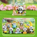 Cute panda blind box series with 8 regular and 1 hidden resin figurine styles - Huahua's Daily (Set)