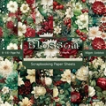 6x6 inch vintage floral scrapbooking paper pack with 12 designs for DIY crafts - R2453 24 Sheets