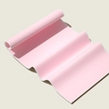 Soft pink microfiber beach towel with white piping shown in flexible wavy texture - Solid Pink (PE Bag)