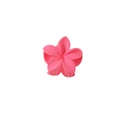 Minimalistische leuchtend rosa Blumen-Haarklammer mit mattem Finish für Pferdeschwänze - Matt Rosarot