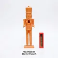 Minimalist 38cm orange nutcracker soldier with drum and red window gift box - 38cm / Orange Drummer (TN3841)